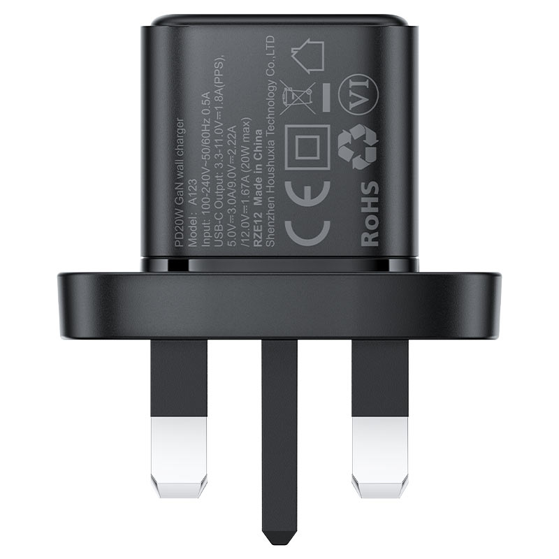 AceFast | 18494 | A124 | PD30W Gan (Usb C) Charger Display Set (P5) | UK | Black AceFast | 18494 | A124 | PD30W Gan (Usb C) Charger Display Set (P5) | UK | Black